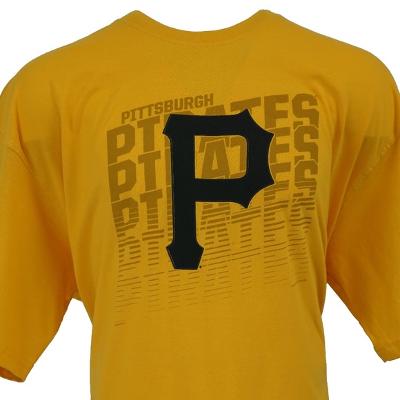 PITTSBURGH PIRATES Gold Short Sleeve Shirt - Picture 2 of 2